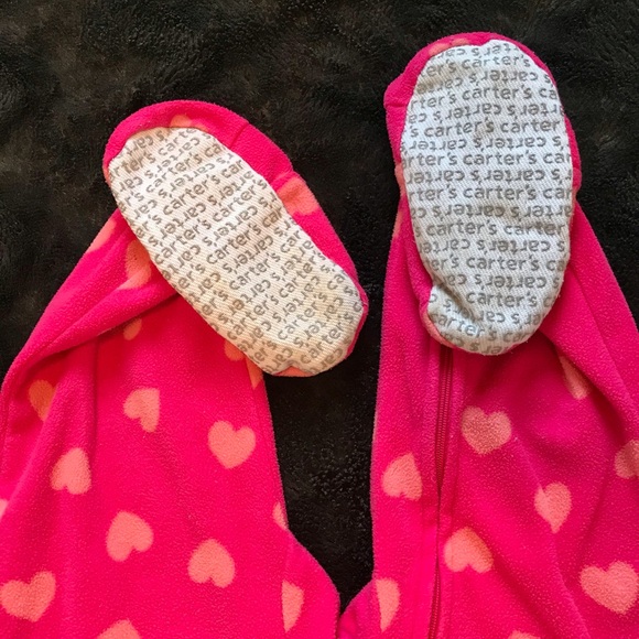 Set of 2 Carter's Pink Footed Sleepers - Picture 4 of 9